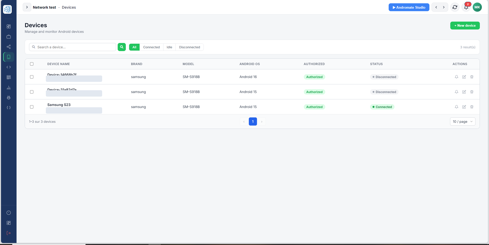 Manage your devices