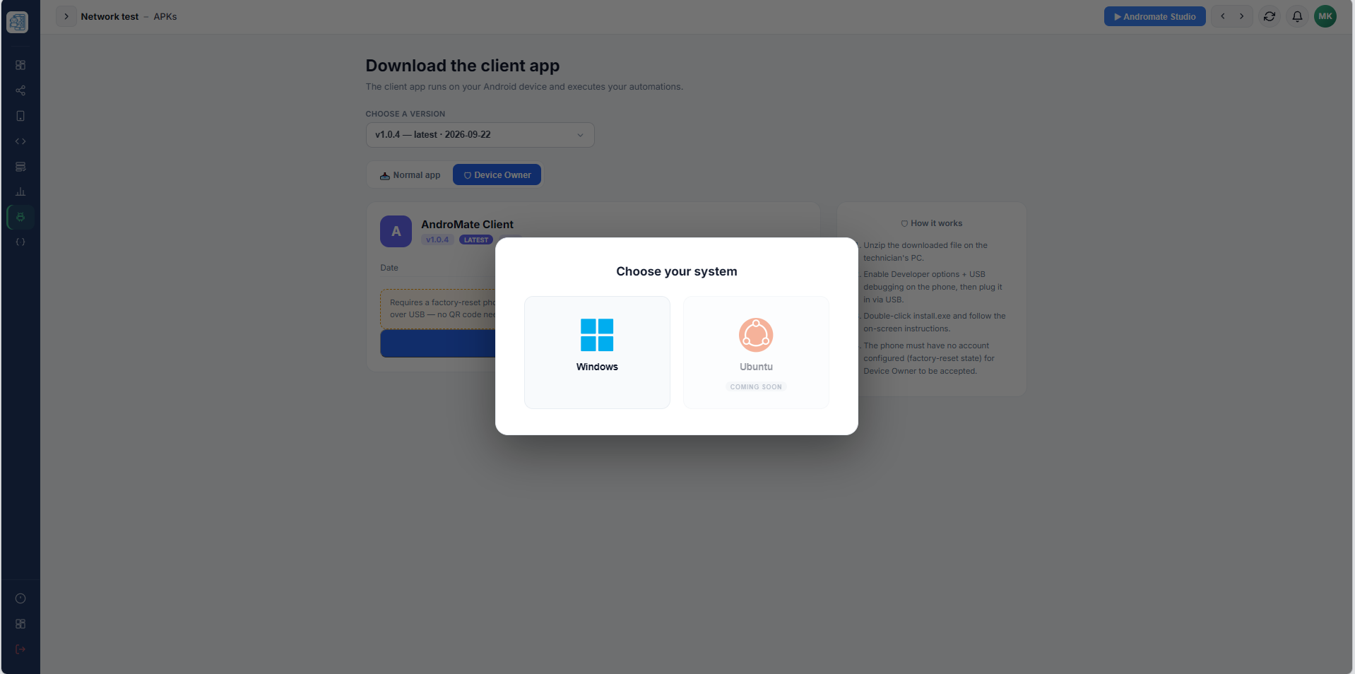 Choose your system window with Windows and Ubuntu (coming soon)